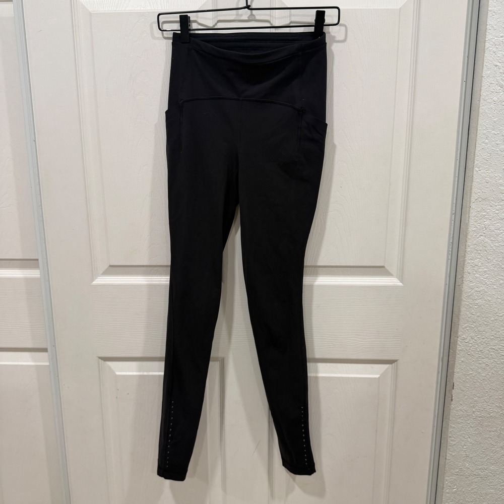 Lululemon Speed Up Tight 28 Black High Rise Running Leggings Size 4 LW5CQSS